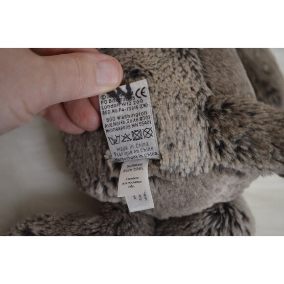 Jellycat Bashful Marty Moose Stuffed Animal Very Soft Brown Plush 12" Retired - Picture 4 of 8